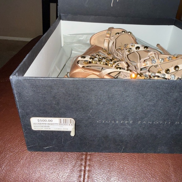 Giuseppe Zanotti champagne Embellished Heels - Picture 6 of 7
